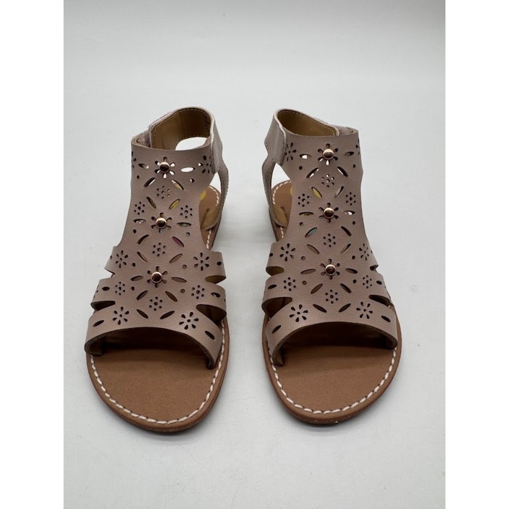 Rachel Shoes Lil Katy Toddler Girls Pink Floral Laser Cut Sandals Size 7M 16560X